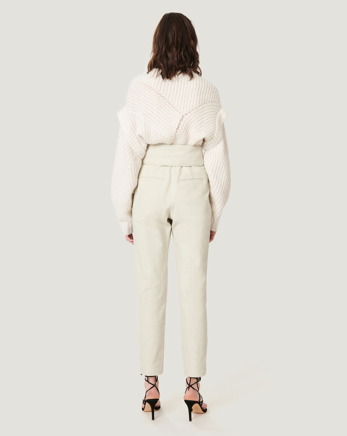 MADEON CROPPED PAPERBAG TROUSERS image number null