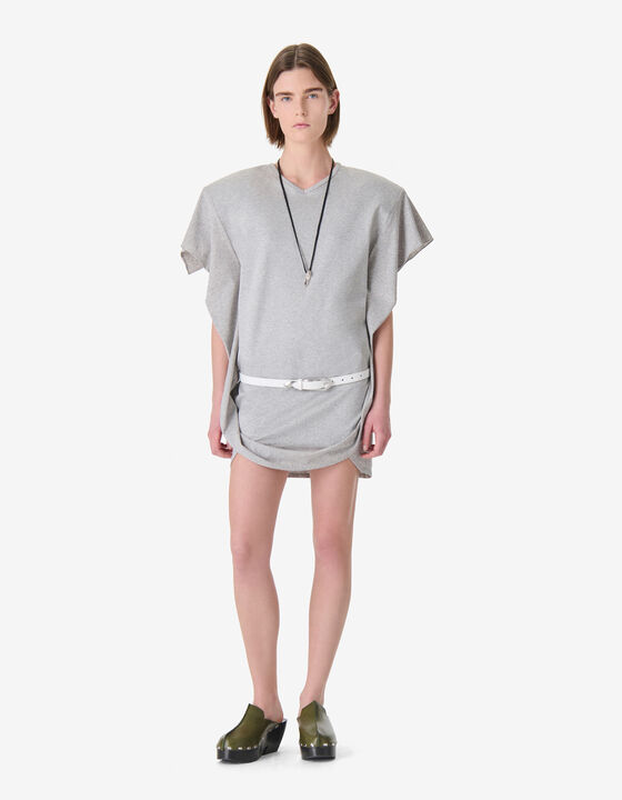 RUFFLE T-SHIRT DRESS