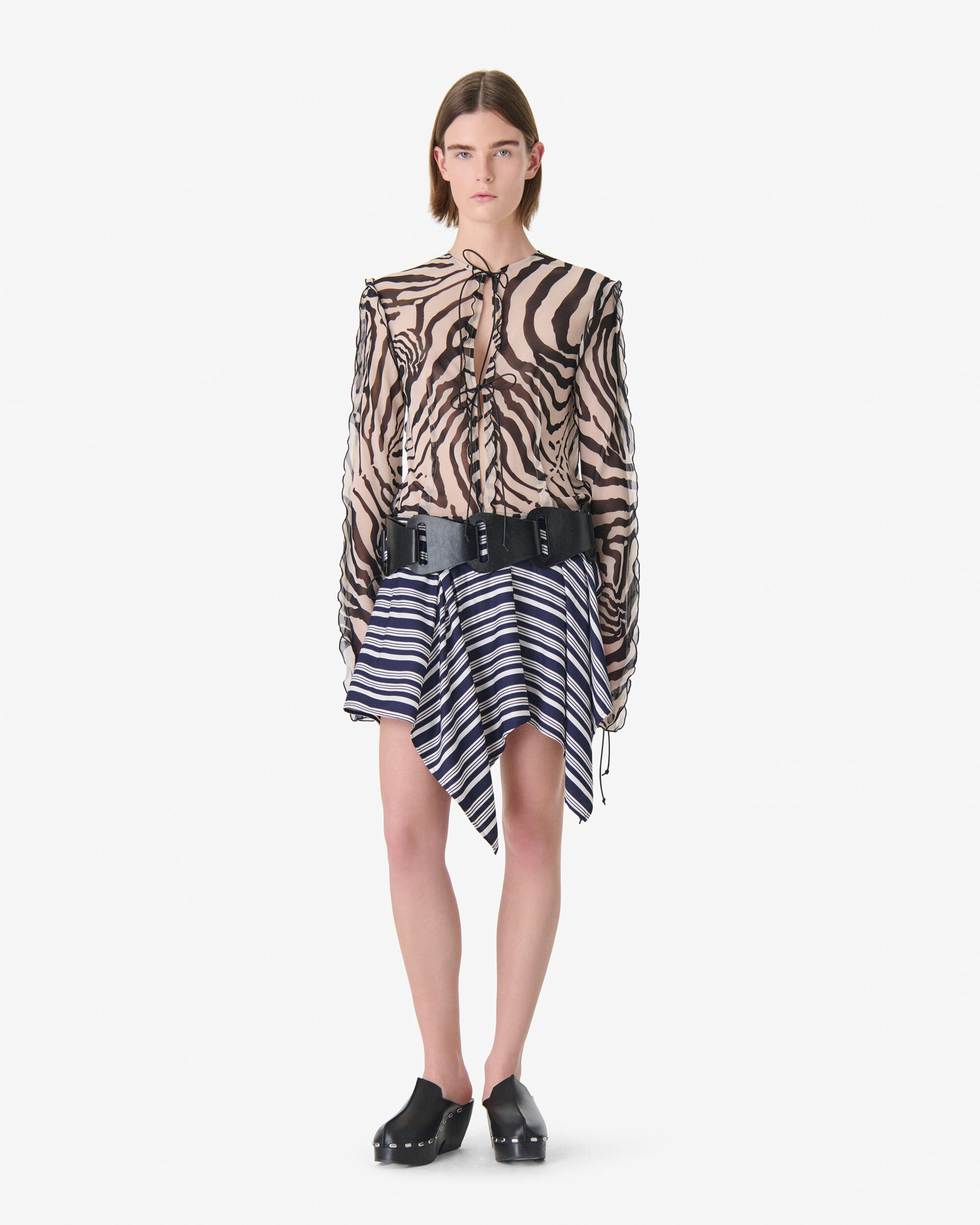 TRACY women printed long-sleeved top | IRO