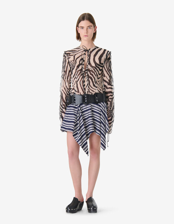 PRINTED LONG-SLEEVED TOP