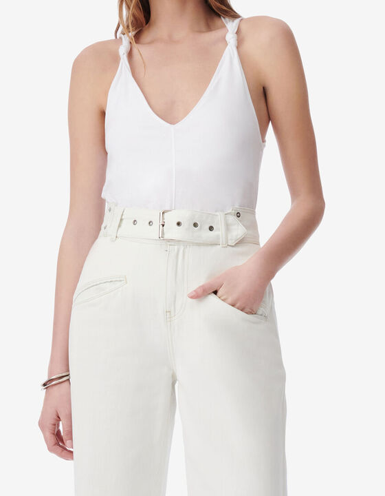KNOT V-NECK TOP