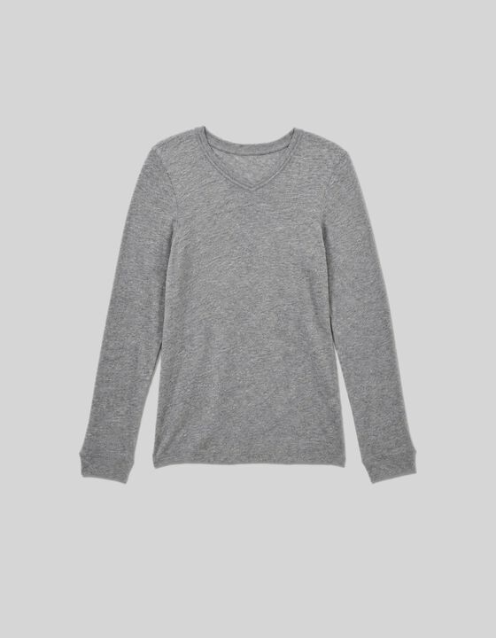 LONG-SLEEVED LINEN T-SHIRT