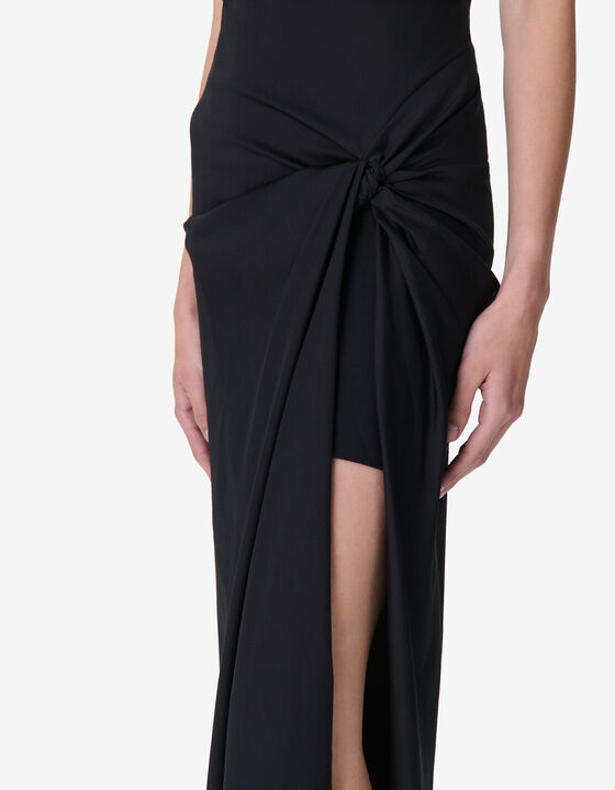 LONG STRAPLESS DRESS