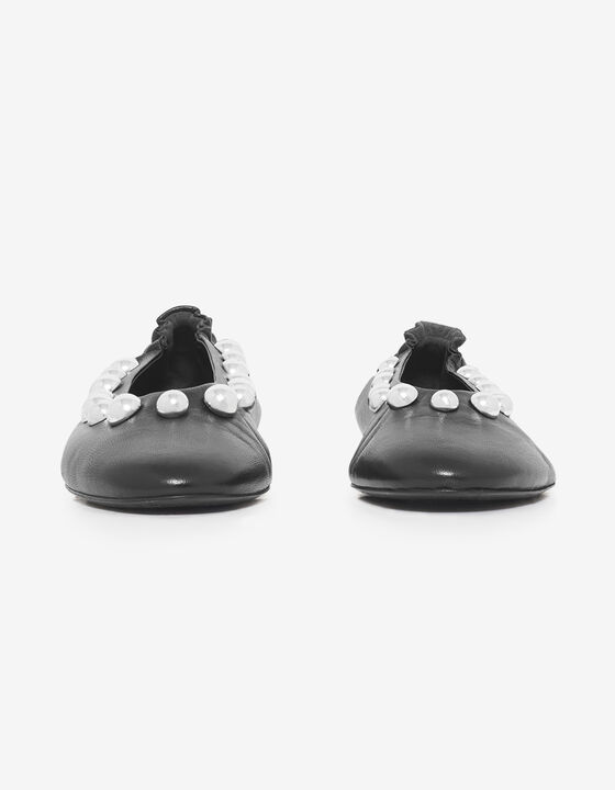 STUDDED BALLET FLATS