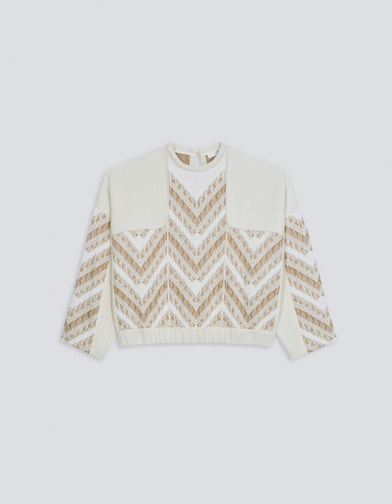 ALISSE PATTERNED SWEATER