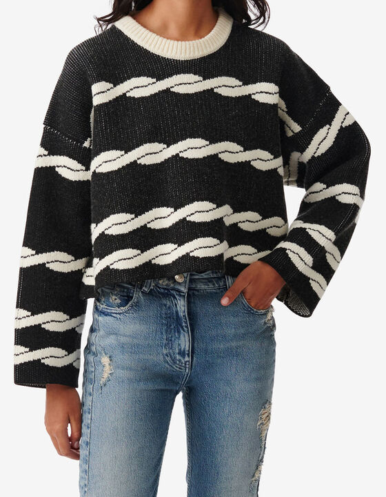 PULL JACQUARD COL ROND