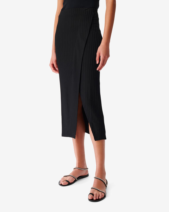 BILAGA RIBBED MIDI SKIRT