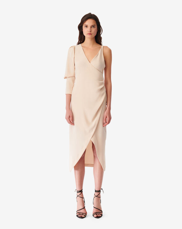 KENZIA LONG ASYMMETRICAL DRESS
