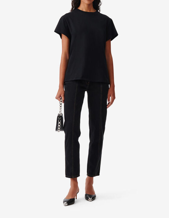 FADED SLIM CUT-OUT JEANS