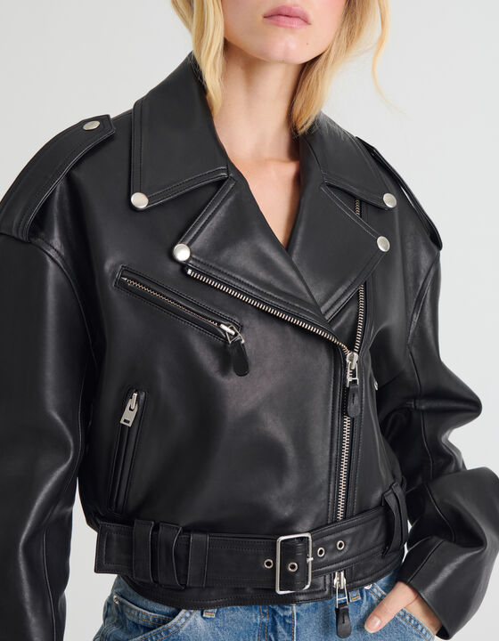 OVERSIZED LEATHER JACKET