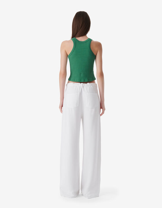 CROPPED RIBBED TANK TOP