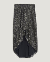 ARZU METALLIC HIGH LOW SKIRT  image number null