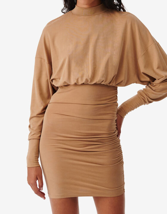 HIGH-NECK JERSEY DRESS