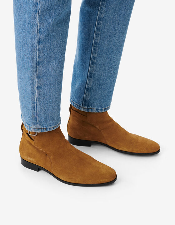 SUEDE LEATHER JODHPUR BOOTS