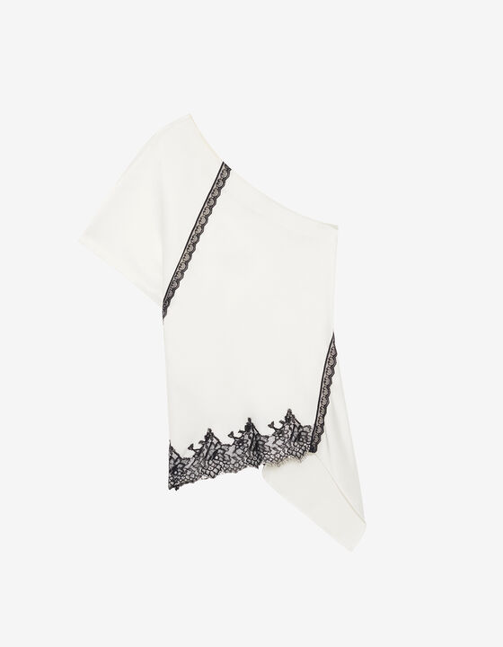 ASYMMETRICAL SATIN TOP