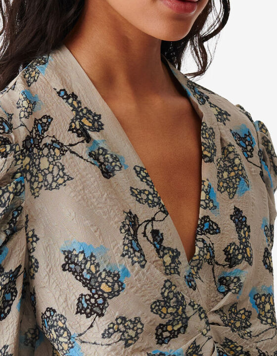 LOW CUT PRINTED TOP