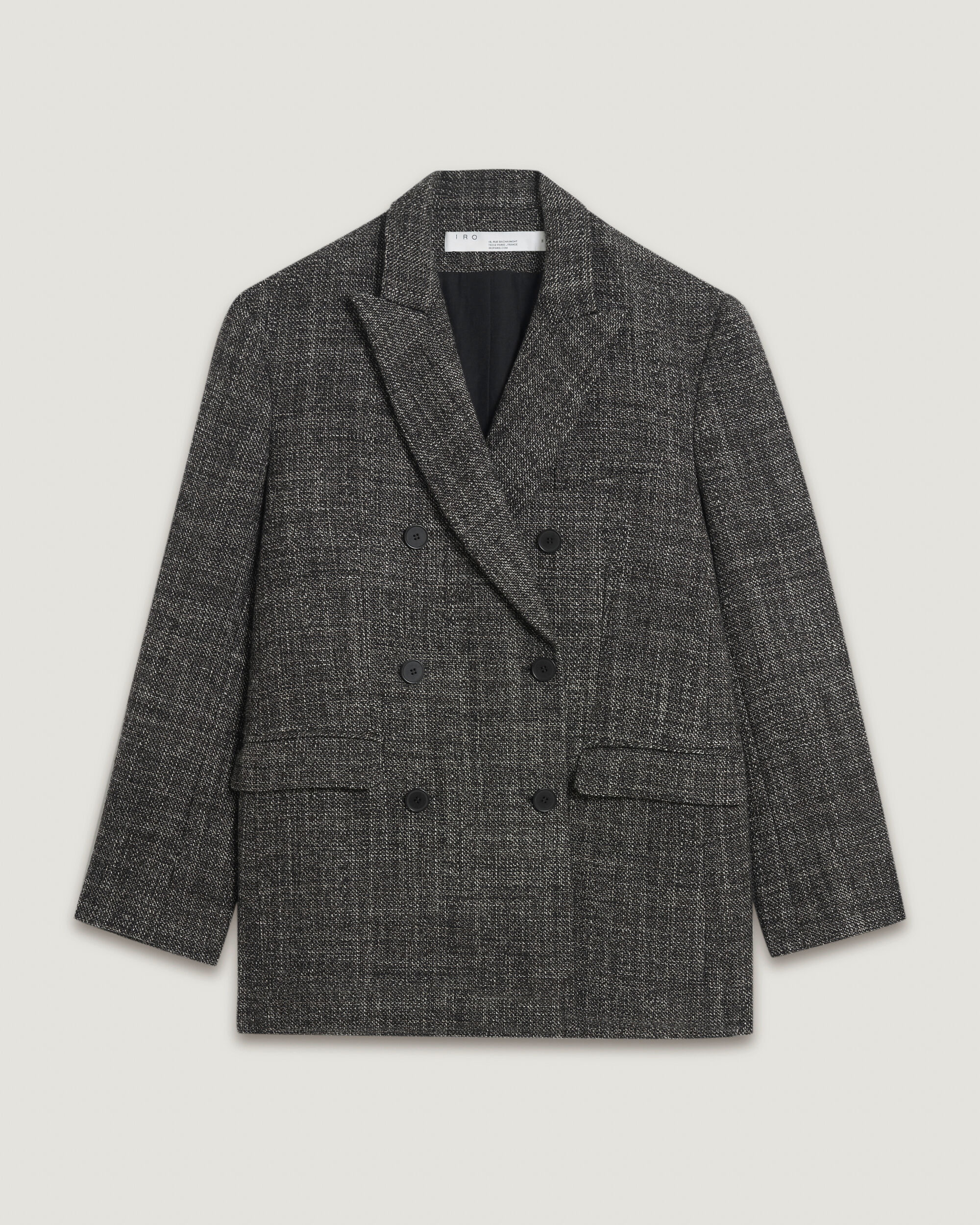 iro black tweed jacket
