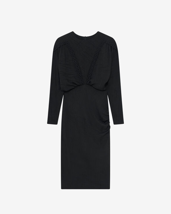 NICOA MIDI DRESS WITH SHOULDER PADS