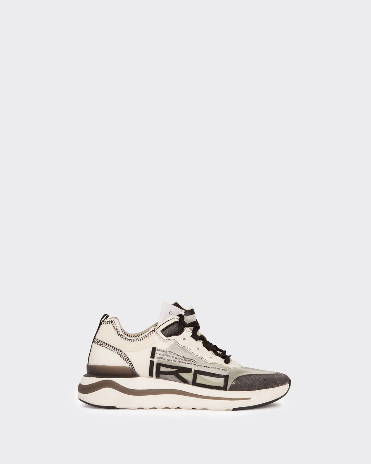 Cliff Sneakers Ecru And Black by IRO Paris