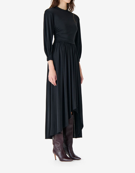 LONG DRAPED DRESS