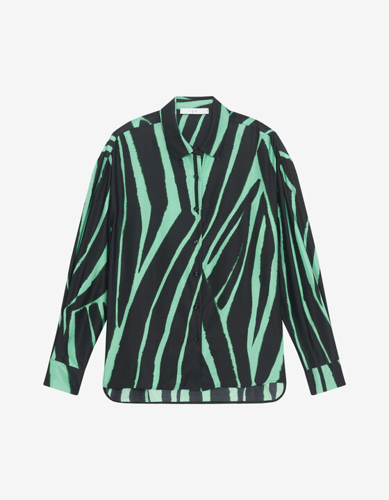 SILK PRINT SHIRT