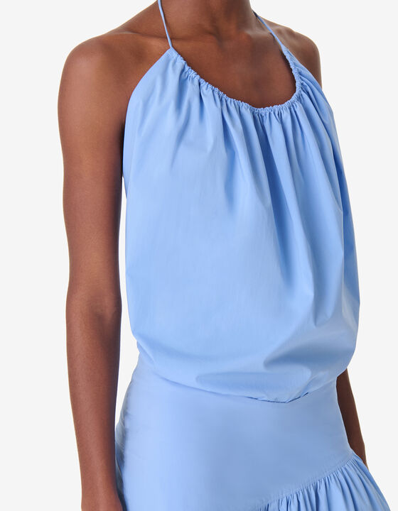 ROBE DOS NU &Agrave; VOLANTS