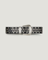 REOL ROUND STUDDED LEATHER BELT image number null