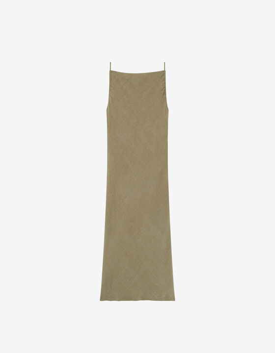STRAPLESS MIDI DRESS