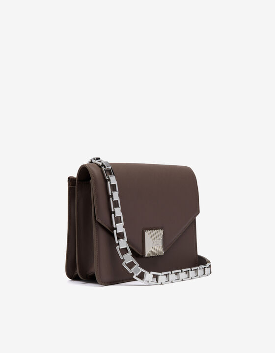 IRIS LEATHER BAG WITH CHAIN