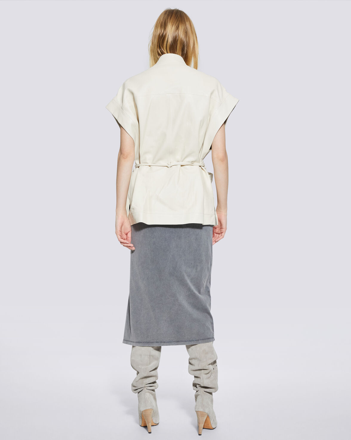 HAMAL OVERSIZED DOUBLE BREASTED LEATHER JACKET image number null