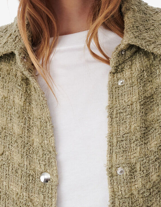 LONG TWEED OVERSHIRT