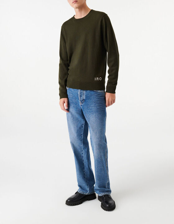 PULL COL ROND EN LAINE