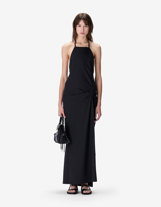 LONG STRAPLESS DRESS