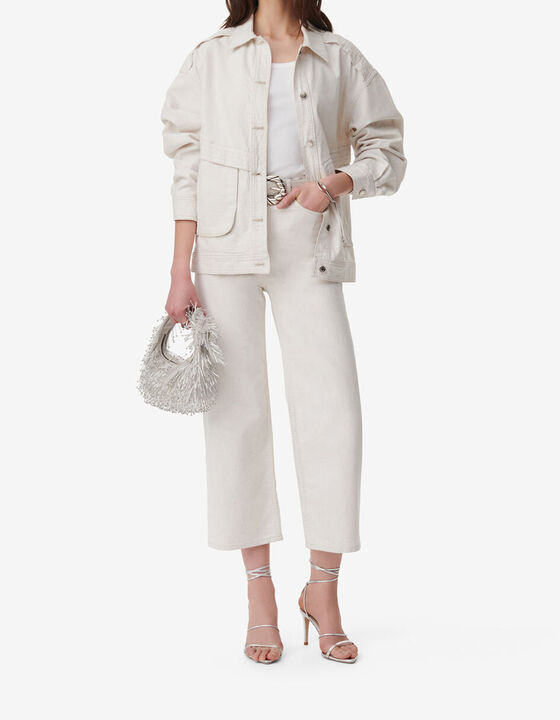 OVERSIZED WASHED DENIM JACKET