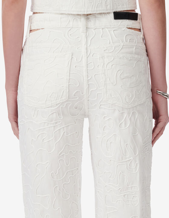 OVERSIZED EMBROIDERED JEANS