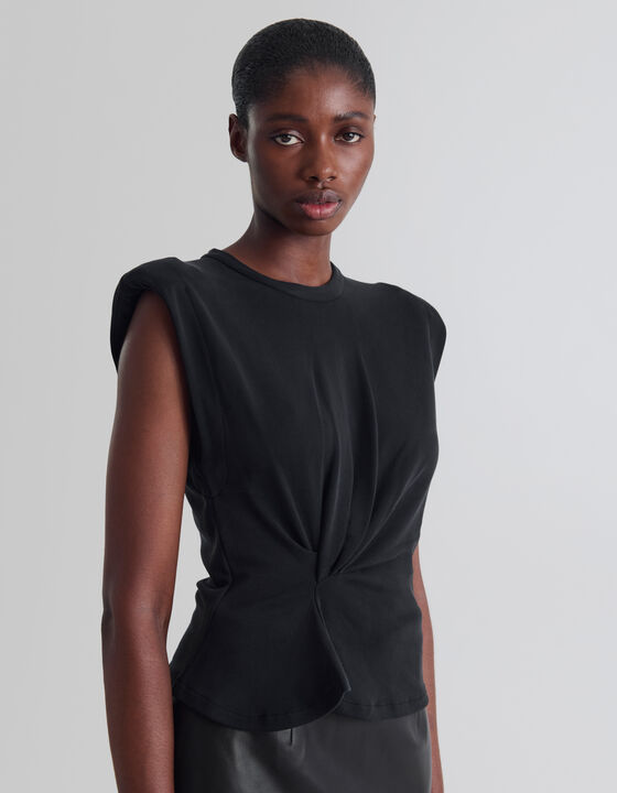 PLEATED T-SHIRT