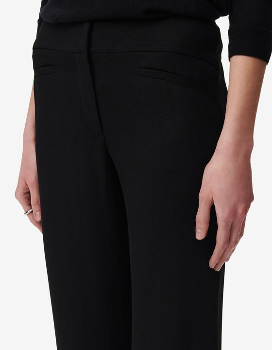 FLARED LOW-RISE PANTS