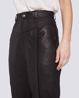 POWEL STRAIGHT LEG LEATHER TROUSERS image number null