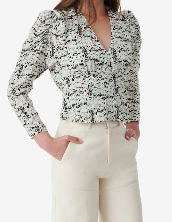 SILK PRINT TOP