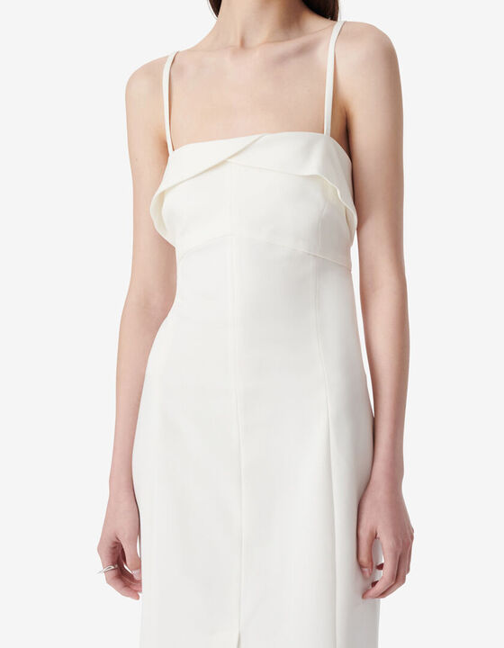 LONG STRAPLESS DRESS