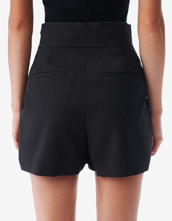 SHORT DROIT TAILLE HAUTE