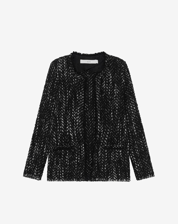 LEONARD HERRINGBONE TWEED JACKET
