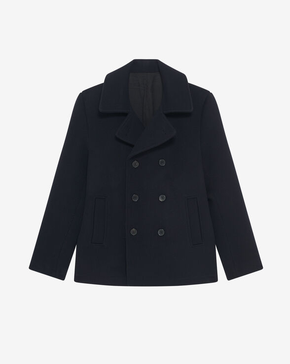TRISTAN NAVY BLUE WOOL PEACOAT