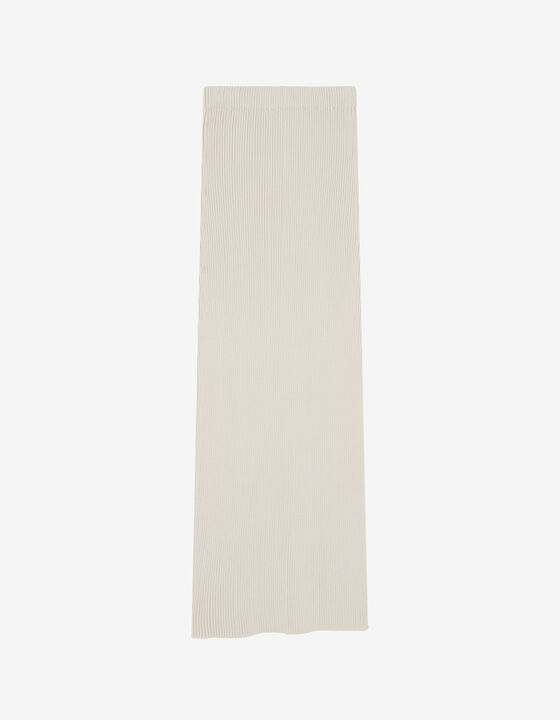 LONG RIBBED SKIRT