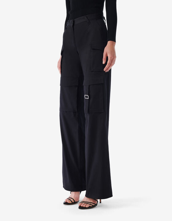 LOW-RISE CARGO PANTS