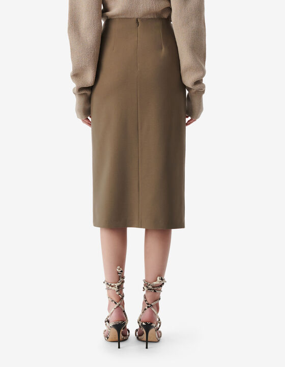 MID-LENGTH WRAP SKIRT