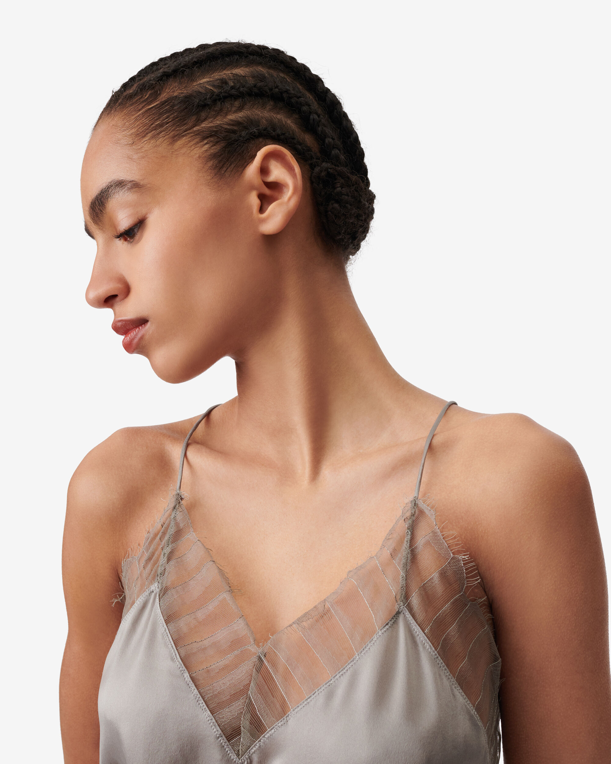 Women's Terry Tank (Cream/Blue Poppy) - S
