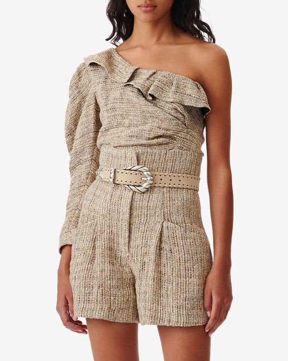 TOP ASYMÉTRIQUE EN TWEED LIZY