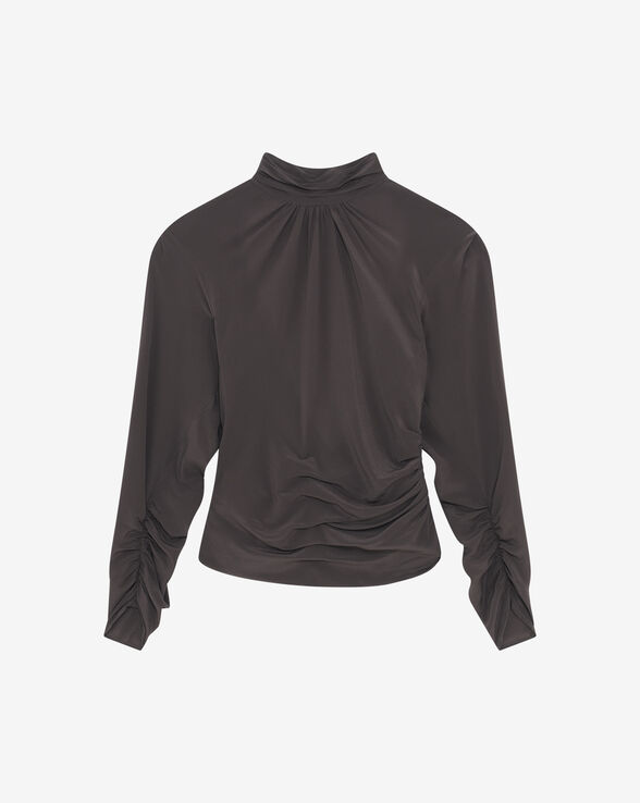 GELISA DRAPED SILK TOP