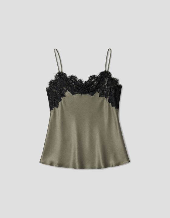 SILK AND LACE CAMISOLE